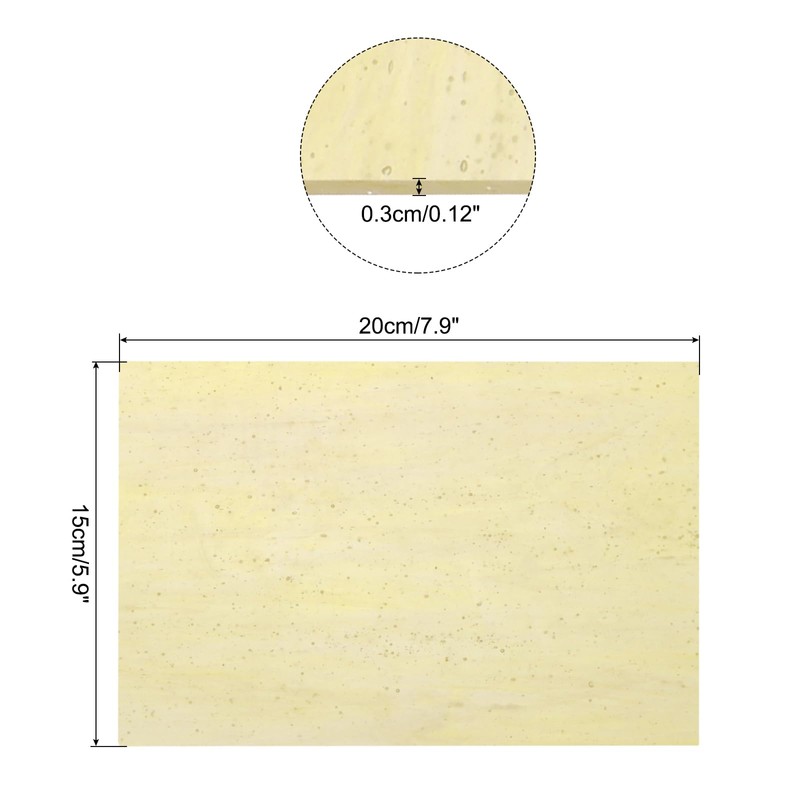 sourcing map Stained Glass Sheet Mosaic Tile 7.9 Inch x