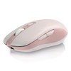 KUYHRF mouse inalámbrico recargable Bluetooth (rosa)