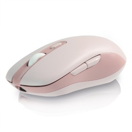 KUYHRF mouse inalámbrico recargable Bluetooth (rosa)
