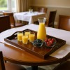 Devon Butler Serving Tray Table Practical Design Lacquered Finish Residential