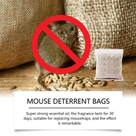 Mice Trap Outdoor, Pouches to Repel Mice, Powerful Natural Repel Alternative 10x Pack for Indoor Outdoor Home Attic Dining Room Garage Storehouse Farm Car Family