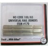 Code 100/83 Nickel Silver Universal Rail Joiners 48 Pcs per