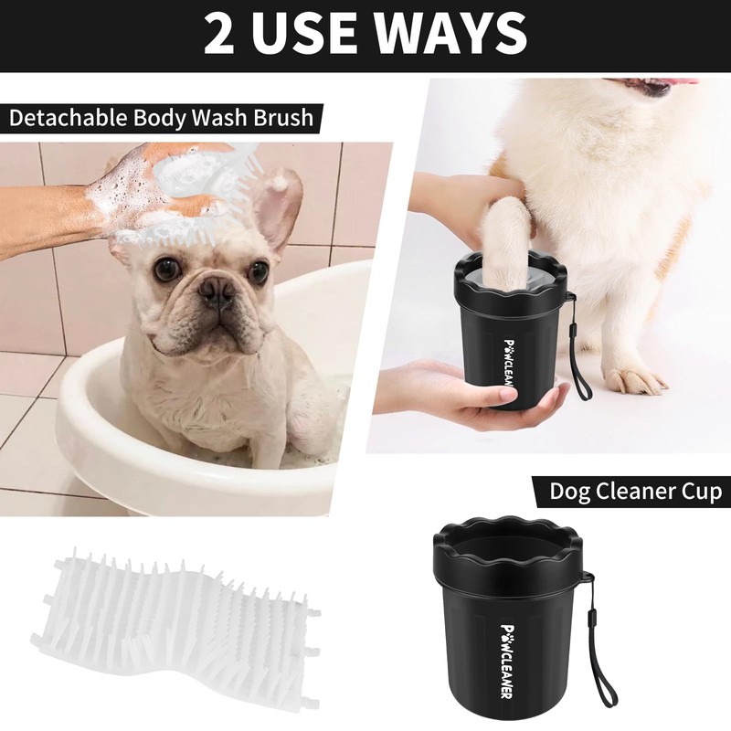 Professional 7 in 1 Dog Paw Cleaner for Dogs &