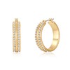 LILIE&WHITE Earrings for Women Gold Plated Hoop Earrings for Women