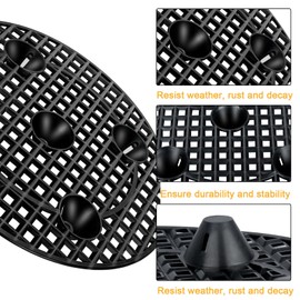 Gicare 6 Pack Pot Elevator for Plants, 12 Inch Heavy Duty Plastic Plant Stands for Indoor & Outdoor Use