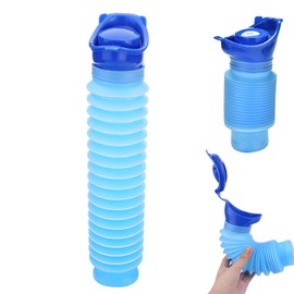 Men?s Pocket Toilet, Emergency Urinal Outdoor, Shrinkable Portable Urinal, Unisex Portable Mobile Toilet Potty Pee Urine Bottle for Camping Travel Traffic Jam and Queuing (1PC)