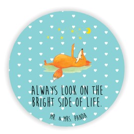 Mr. & Mrs. Panda Round Magnet Fox Stars Gift Fridge Decoration Night Star Gazer Foxes Decorative Magnet Comfort Words Relaxed