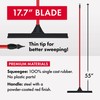 Heavy-Duty Floor Squeegee - Large 18" Wide Blade & 55"