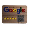 Evaluation system for easy collecting reviews. Sign stand for companies,