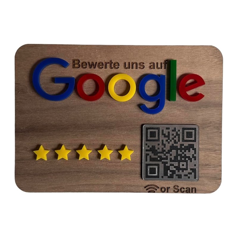 Evaluation system for easy collecting reviews. Sign stand for companies,