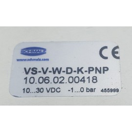 Schmalz Vacuum Pressure Switch VS-V-W-D-K-PNP 10.06.02.00418