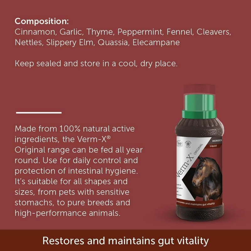 Verm-X kräuterflüssigkeit Für Pferde & Ponies-500 Ml, Clear, Unisex