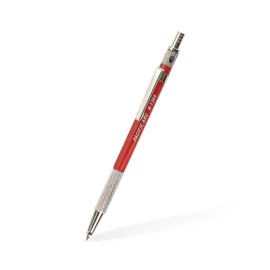 Pacific Arc - Soporte de plomo y sacapuntas de plomo de 2 mm, lápiz rojo para artistas, dibujo