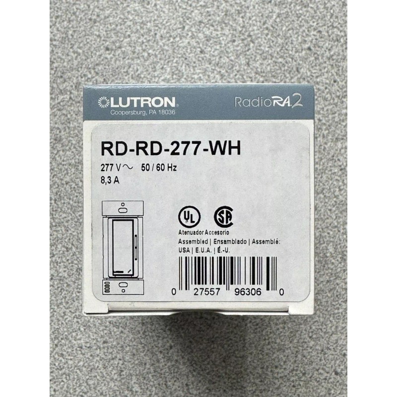 Lutron NEW Lutron RadioRA2 RD-RD-277-WH Companion Remote Dimmer - White