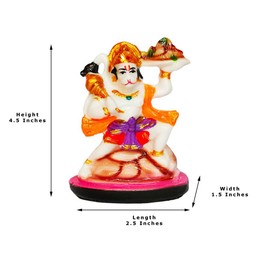 Sahishu Online & Marketing Lord Hanuman for Car/Home/Office Decor, Hindu God Flying Hanuman Statue, Hanuman ji Flying Idol for Car Dashboard