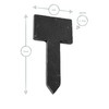 Nicola Spring Number Natural Slate Flower/Plant/Herb Square Top Label Pegs