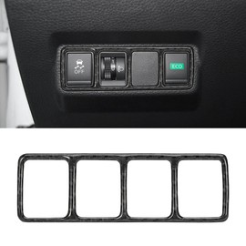 WINKA Carbon Fiber Interior Compatible with Nissan Sentra 2016-2021 Car Headlight Switch Cover Sticker Decal Interior Trim Accessories Black Headlight Control Button Panel for Car Decorations