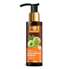 Amla with Shikakai and Reetha Shampoo - Hair Fall Control Shampoo - all Natural Herbal Shampoo - Shampoo for Hair Loss - Shampoo for Oily Hair - 11.8 