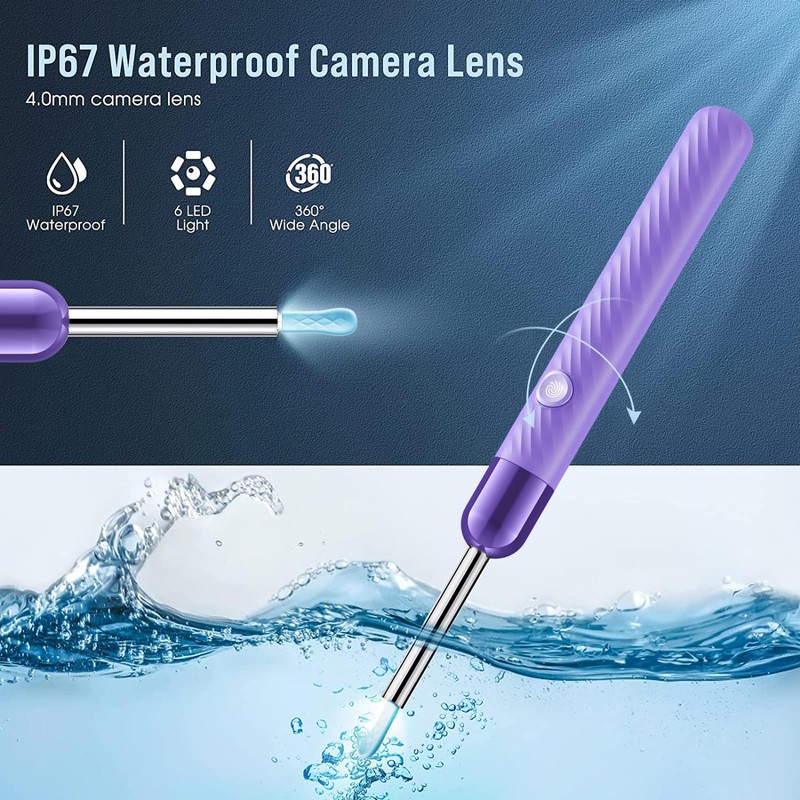 LEIPUT Ear Wax Removal Tool - Ear Cleaner with 1080P