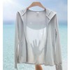 Ice Cool Detachable Hooded Rash Guard UPF50+ Cooling Fabric Women's White/XL
