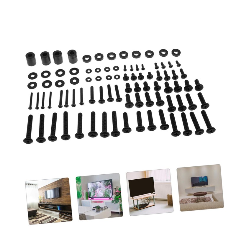 Zerodeko 88pcs Wall Mount Tv Bracket Screw Kit Screws for