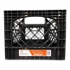 Juggernaut Storage 16QT Heavy-Duty Plastic Square Milk Crate Black