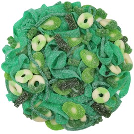 FirstChoiceCandy Sour Mix Gummies (Green, 2 Pound)