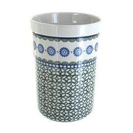 Blue Rose Polish Pottery Maia Utensil Jar