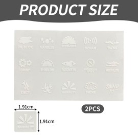 2 Sheets Car Stickers, Dashboard Switch Stickers, Car Button Decals, Decoration, Funny Stickers, Car Decoration