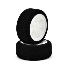 Contact RC 26mm 1/10 Nitro Sedan Foam Front Tires (2) (White) (32 Shore)