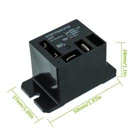EPLZON NT90-DC24V-8X Power Relay DC 24V Coil 30A 40A SPST(1NO) with Flange Mounting and 10 Quick Connect Terminals Wires Mini Relay(Pack of 2pcs)