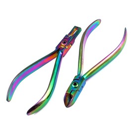 OdontoMed2011® Galaxy Rainbow Orthodontic Hard Wire Cutter + Bracket Remover Straight Braces Ideal Hobby Tools and Personal Use Multi Color Orthodontic Pliers ODM
