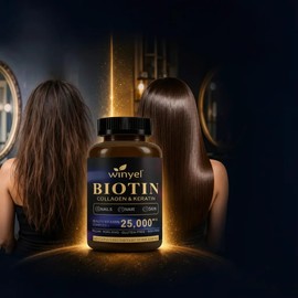 Biotina Para Belleza Cabello Uñas Y Piel 60 Cápsulas