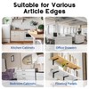 Cabinet Protector Edge Guard (Pack of 6), 17.7" Clear PVC