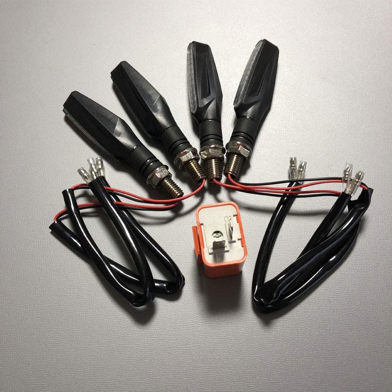Discover Winds Motorcycle Flowing LED Sequential Turn Signal, 4-Piece LED
