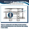 SHENGHUISS Boat Pull Up Deck Cleat 316 Stainless Steel Retractable