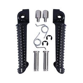 TCMT Black Front Foot Pegs Footpeg Footrest Bracket Set Fits For Yamaha YZF R6 1999 2000 2001 2002 2003 2004 2005 2006 2007 2008 2009 2010 2011 2012