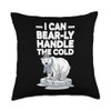 Winter Animal Humor Polar Bear Arctic Cold Weather Comedy Throw