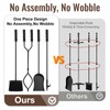 AMAGABELI GARDEN & HOME 5 Pieces Fireplace Tools Sets Wrought