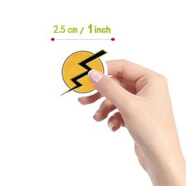 Lightning Stickers (500 pcs), 10 Sheets Aesthetics Cartoon Decal Roll Self Adhesive Seals for Kids Girls Boys Teen Birthday Party Decoration Water Bottle Laptop Scrapbook Cards Envelope