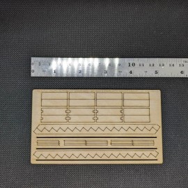 Pacific Northwest Miniatures 1:48 Scale  48"  Staircase Kit (unpainted wood) PNWM