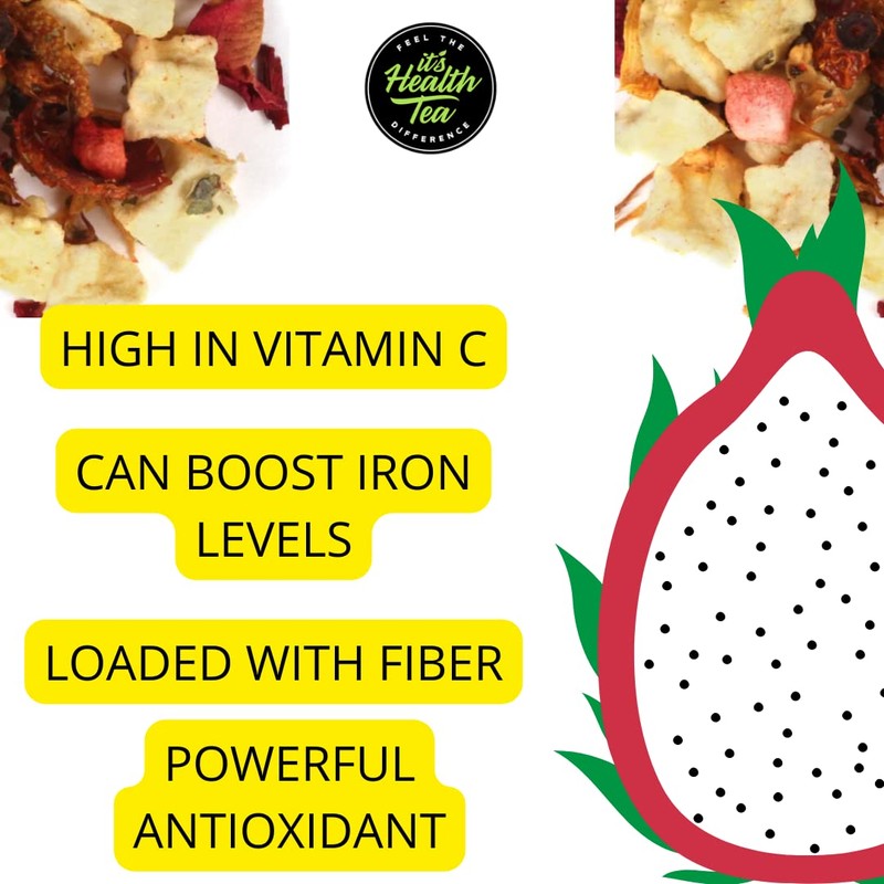 Dragon Fruit Pitaya Tea for Immune & Gut Health Support