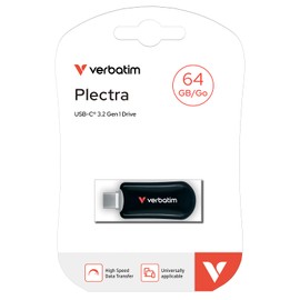 Verbatim Plectra USB-C-Stick, Schwarz, 64 GB