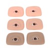 3 Pairs 3D Fake Eye Practice Skin Silicone Microblading Eyebrow