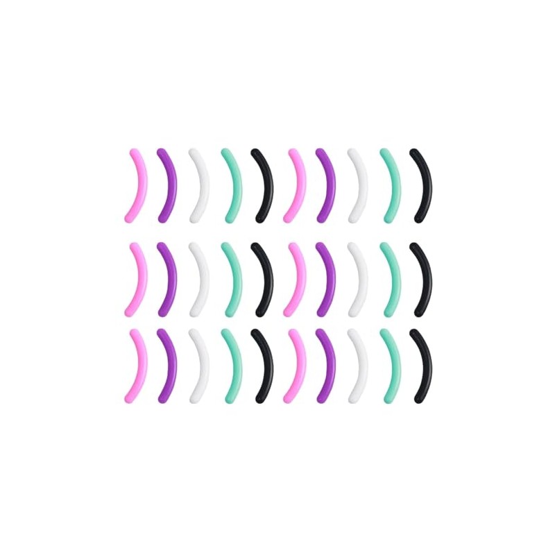 30pcs Eyelash Curler Refill Pads – Universal Silicone Rubber Replacement
