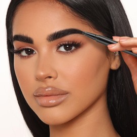 Apooliy Waterproof Eyebrow Pen, 4-Fork Microblading Eyebrow Pencil, 2-in-1 Eye Brow Filler For Women, Brow Definer，Long-Lasting Eye Makeup Pen