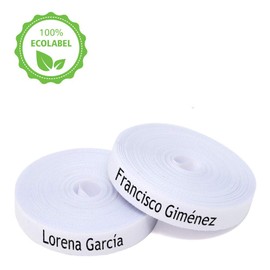 100 Pre-curved Labels for Marking Clothes with ICONO. For Nurseries and Schools (78th Blue Star)