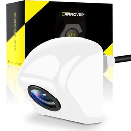 Back Camera, Rear Camera, 12 V Waterproof Level IP68, Number Plate Installable with Screws, Built - in Camera, Black, whites