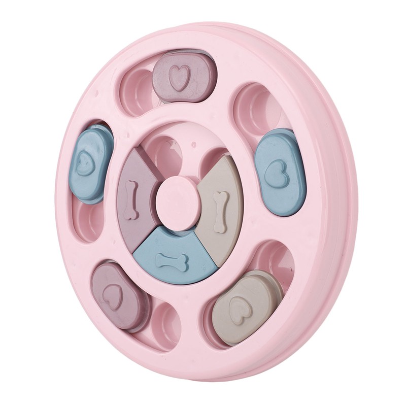 Pet Treat Puzzle Toy Interactive Prevent Slip Round Dog Slow