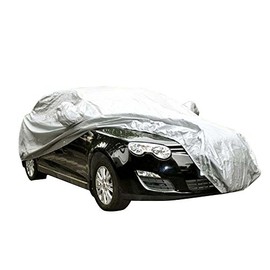 logei® General Motors Car Cover, Dust Cover, Waterproof, Sunscreen, UV Protection, Universal Car Cover, 415 x 170 x 150 cm, Silver